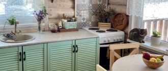 Дизайн маленькой кухни на даче