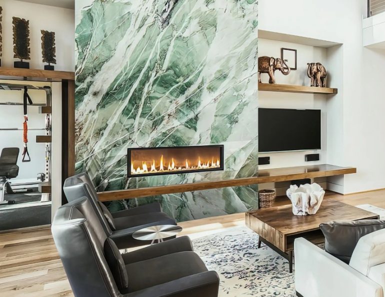 Кварцит в интерьере: как природный камень делает дом роскошным